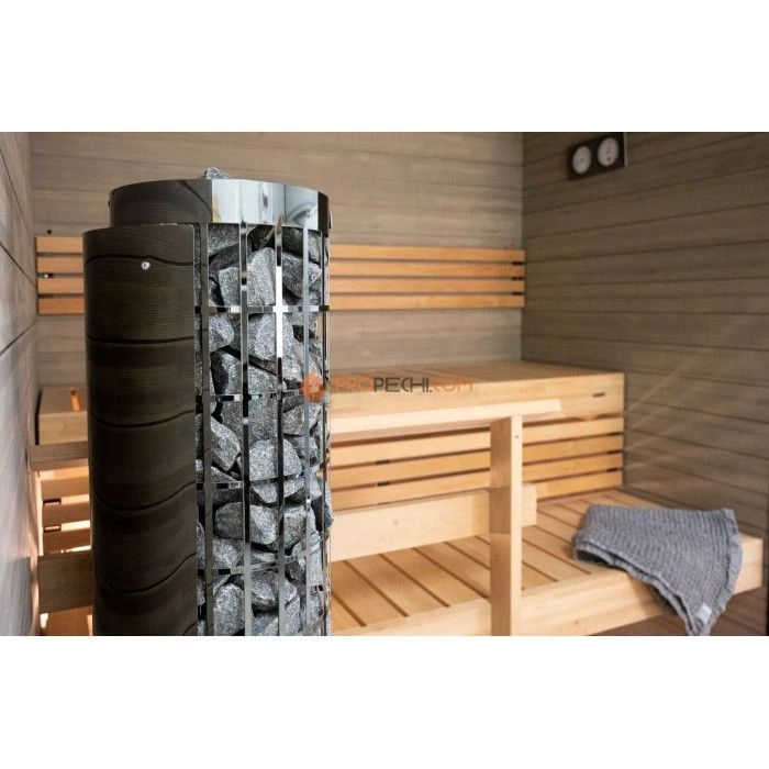 Электрическая печь Harvia Cilindro PC66E Black Steel (без пульта)