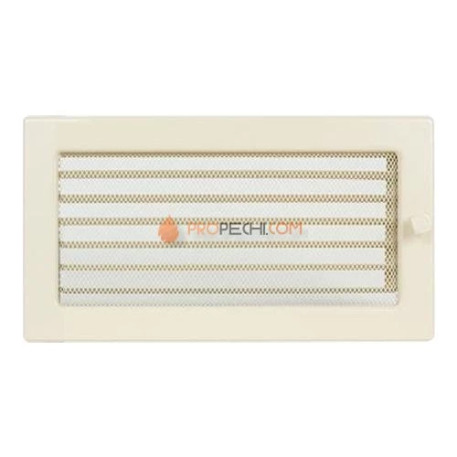 Вент.решетка 170х300 мм. кремовый с жалюзи