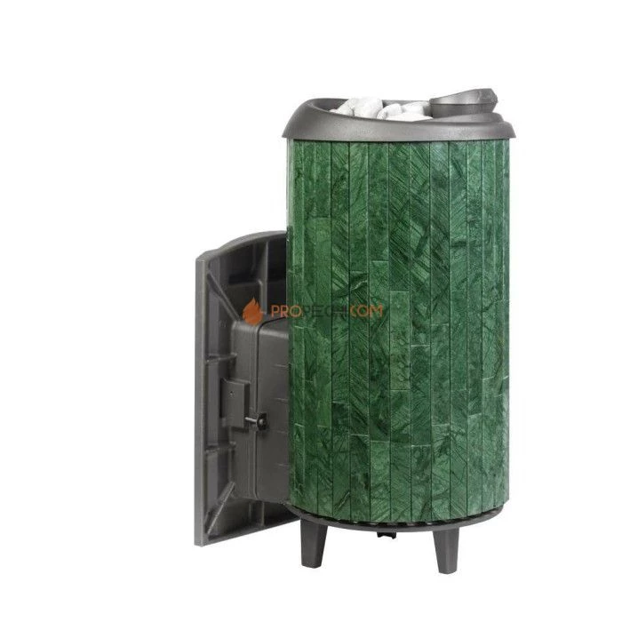 Чугунная печь для бани Атмосфера XL КТТ (Про) ламели Верде Гватемала наборный рисунок