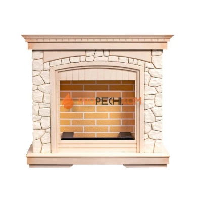 Портал Dimplex Glasgow - Слоновая кость с патиной/Белый