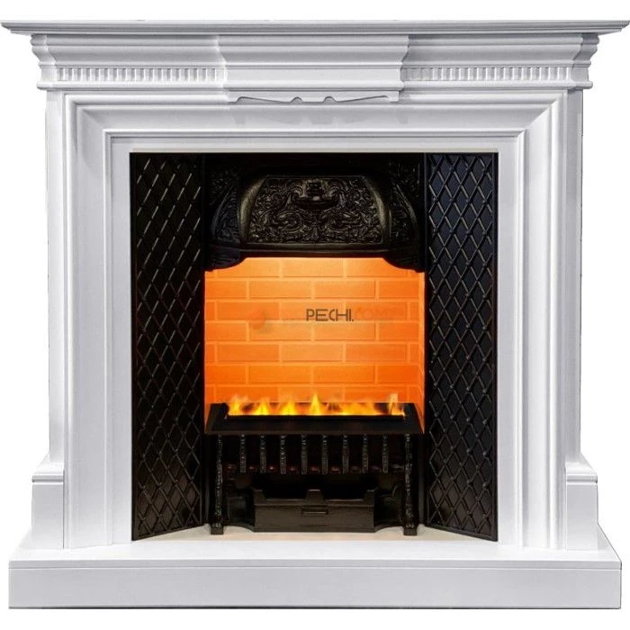 Каминокомплект Dimplex Chelsea - Белый (Ширина 1080см) с очагом Cassette 400 LNH-INT PS (без дров)