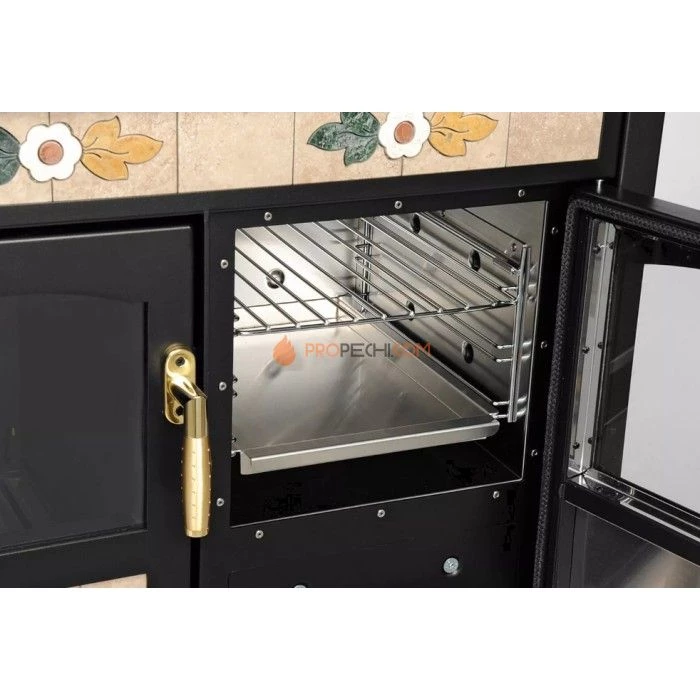 Отопительно-варочная печь Klover Термокухня с духовкой (blu cielo)