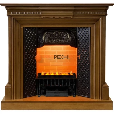 Каминокомплект Dimplex Chelsea - Орех с очагом Cassette 400 LNH-INT PS (без дров)