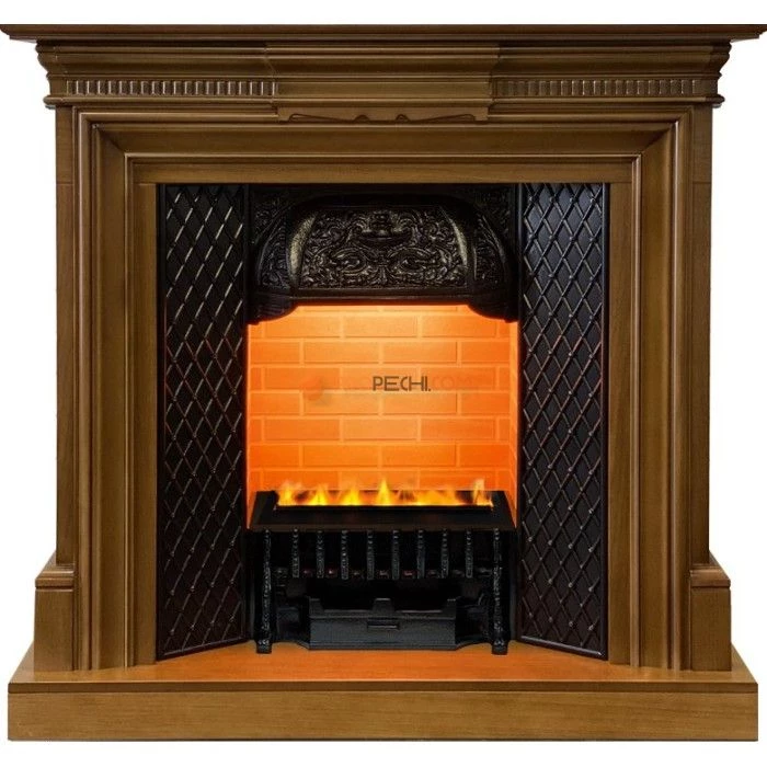 Каминокомплект Dimplex Chelsea - Орех с очагом Cassette 400 LNH-INT PS (без дров)