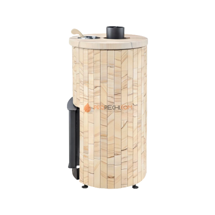 Дровяная печь для бани Ферингер Уют-18 до 18 м³ - Окаменевшее дерево наборный