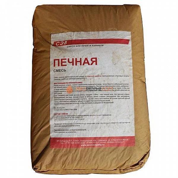 СЭВ Печная смесь 25 кг.