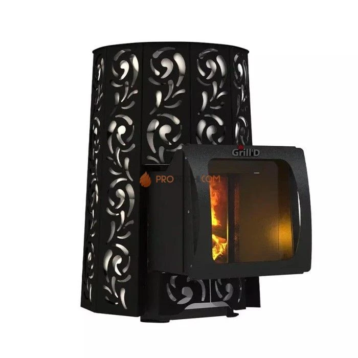 Дровяная печь для бани Grill’D Violet Short Window Max