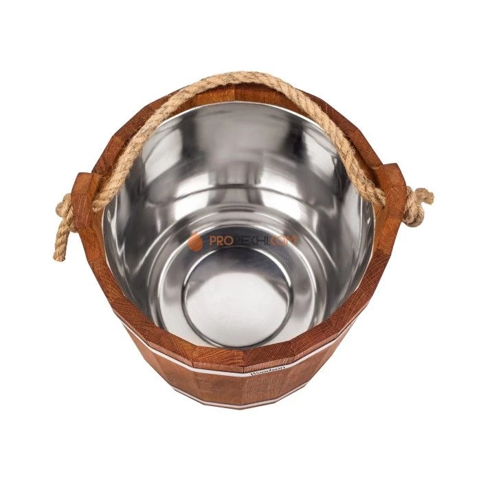 Запарник Woodson с нержавеющей вставкой, 16 л, дуб