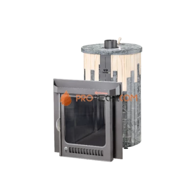 Дровяная печь для бани Ферингер Малютка До 18 м³ - Пироксенит + Окаменевшее дерево