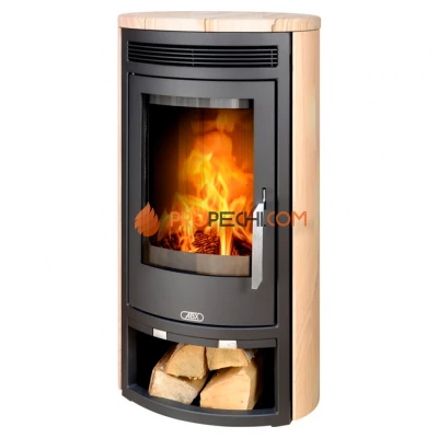 Печь-камин ABX Arktis 4 черная бразильский песчаник