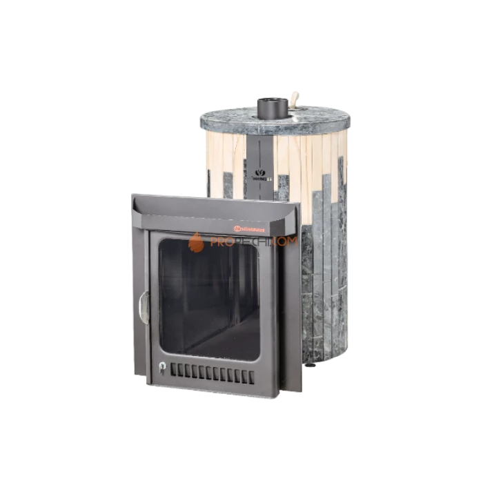 Дровяная печь для бани Ферингер Малютка До 18 м³ - Пироксенит + Окаменевшее дерево