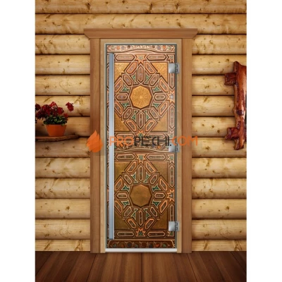 Дверь для бани DoorWood Престиж Фотопечать А022, 1900x700 мм
