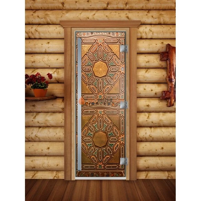 Дверь для бани DoorWood Престиж Фотопечать А022, 1900x700 мм