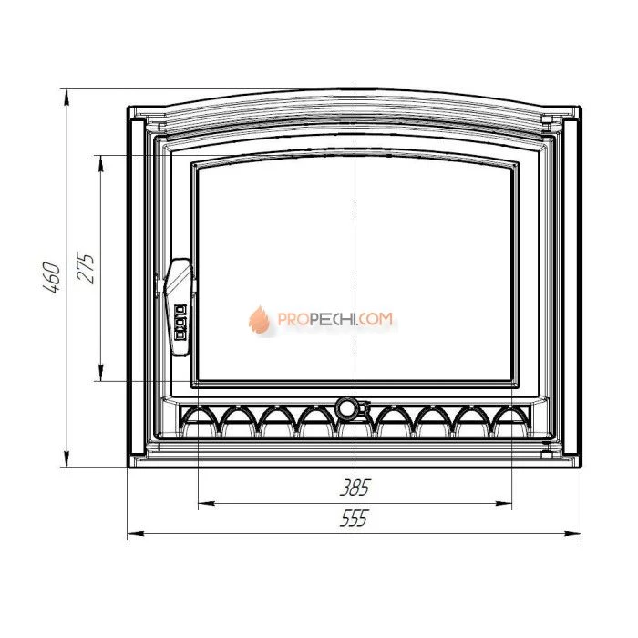 Печная дверца Прометалл Арктика