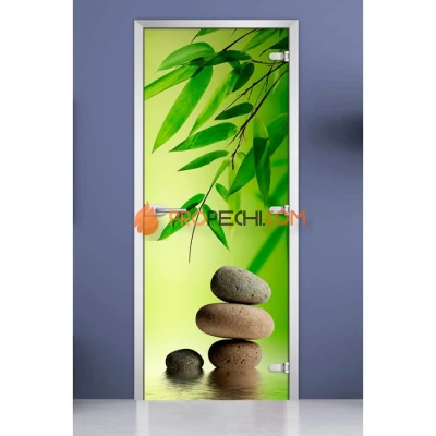 Стеклянная межкомнатная дверь DoorWood с фотопечатью Spa-01, 2000х800 мм