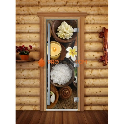 Дверь для бани DoorWood Престиж Фотопечать А058, 1900x700 мм