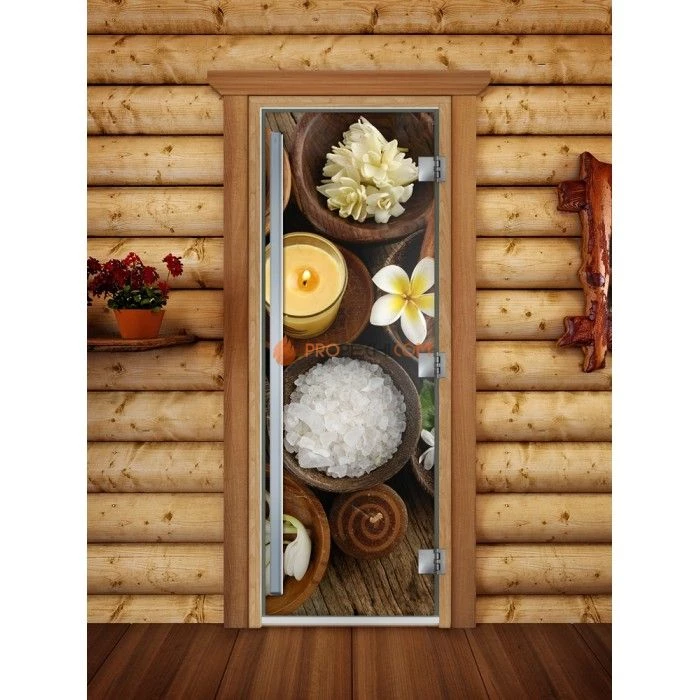 Дверь для бани DoorWood Престиж Фотопечать А058, 2000x800 мм