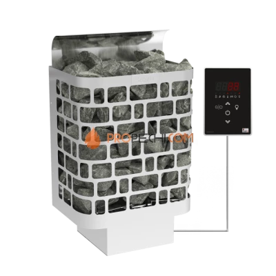 Электрическая печь SAWO KRIOS KRI-45Ni2-P 4.5 кВт (встроенный блок мощности, пульт покупается отдельно)