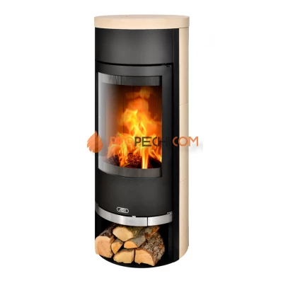 Печь-камин ABX Vigo черная мокка крем