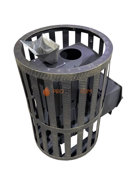 Банная чугунная печь Березка "Воевода" 15 (ДТ-3С Закрытая Каменка)