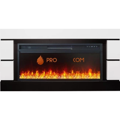 Каминокомплект Royal Flame Modern - Белый с черным (Глубина 300 мм) с очагом Vision 42 LED