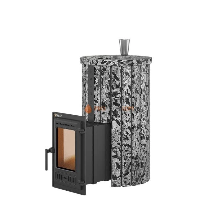 Чугунная печь для бани Эверест Steam Master 24 Ламель Пироксенит Элит, S-20