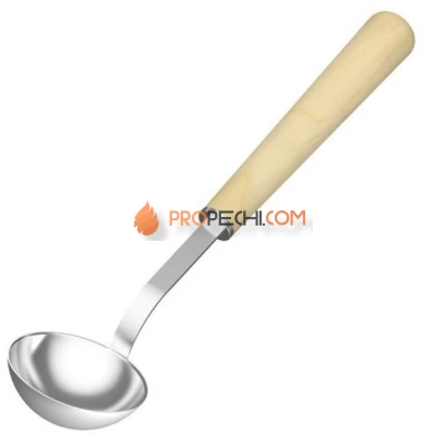 Черпак SAWO 442-MP (из нержавейки с деревянной ручкой, D100, 237мл)