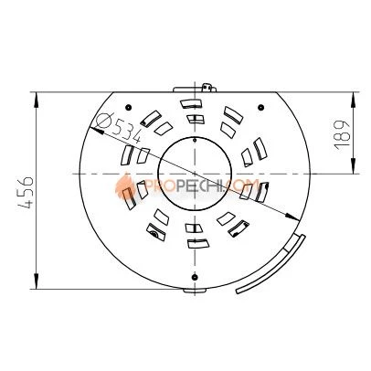 Печь-камин Thorma ATIKA STEEL, черная