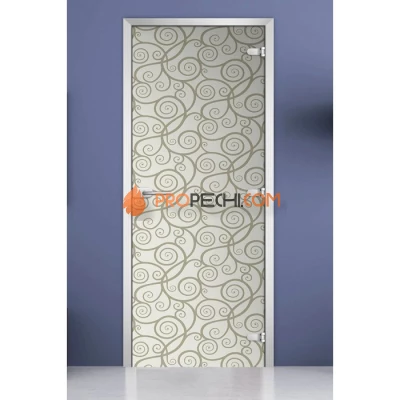 Стеклянная межкомнатная дверь DoorWood с фотопечатью Textures-06, 2000х700 мм