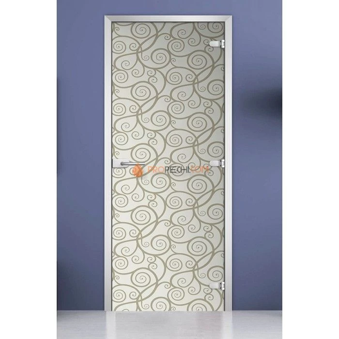 Стеклянная межкомнатная дверь DoorWood с фотопечатью Textures-06, 2000х700 мм