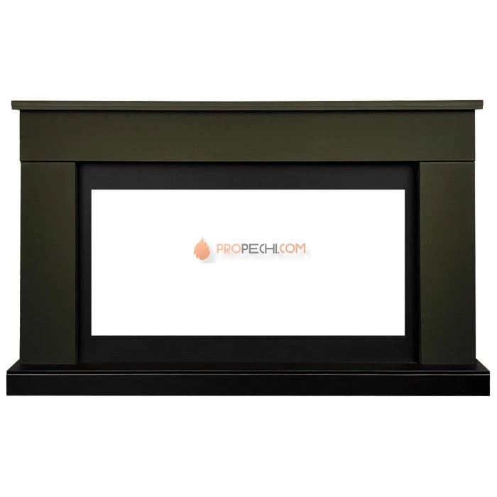 Каминокомплект Royal Flame Bergen (Разборный) - Темная олива (Ширина 1370 мм) с очагом Vision 42 LED