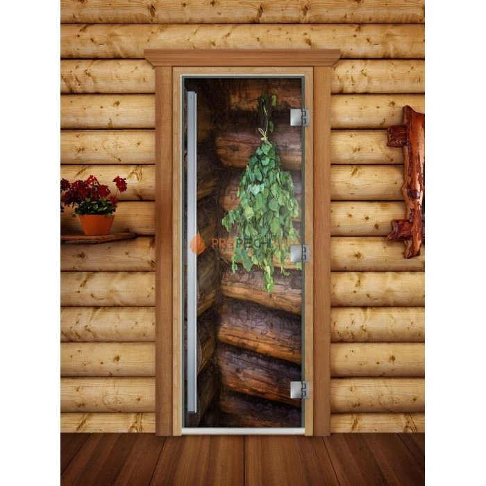 Дверь для бани DoorWood Престиж Фотопечать А007, 2000x800 мм