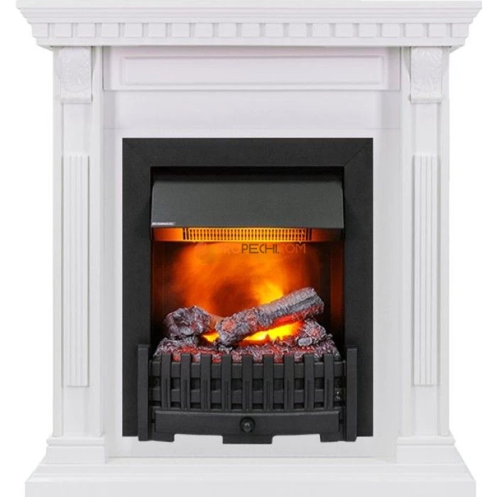 Каминокомплект Dimplex Orlean - Белый дуб с очагом Danville Black FB2