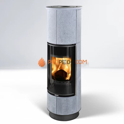 Печь-камин Thorma DELIA Extra Serpentino, черная