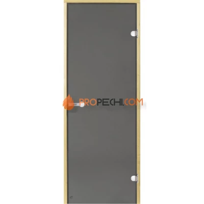 Дверь для бани Harvia STG 8x21 коробка сосна, стекло серое