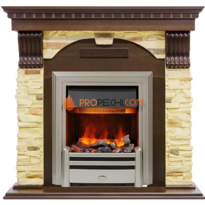 Каминокомплект Dimplex Dublin - Темный дуб / Сланец с очагом Chesford