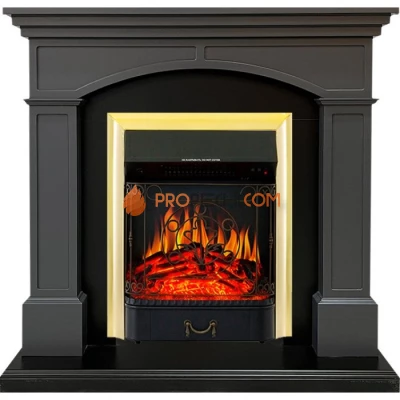 Каминокомплект Royal Flame Langford - Серый графит с очагом Majestic FX Brass