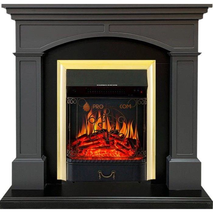 Каминокомплект Royal Flame Langford - Серый графит с очагом Majestic FX Brass
