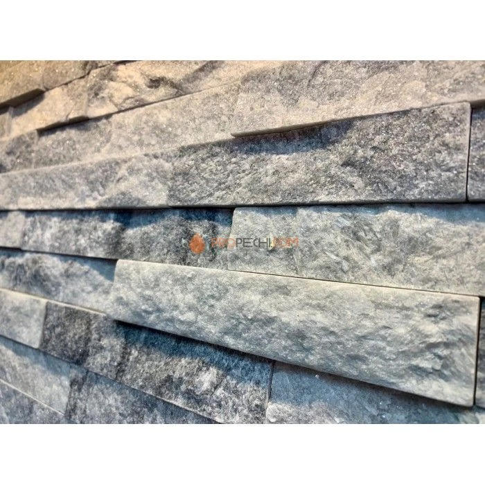 Панель Классик Кварцит Бело-серый (600х150мм) упак. (7шт/0,63м2)