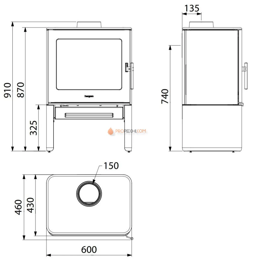 Печь-камин Hergom E40