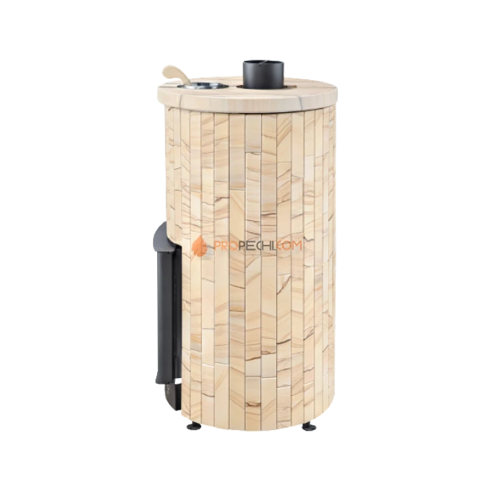 Дровяная печь для бани Ферингер Уют-25 до 25 м³ - Окаменевшее дерево наборный