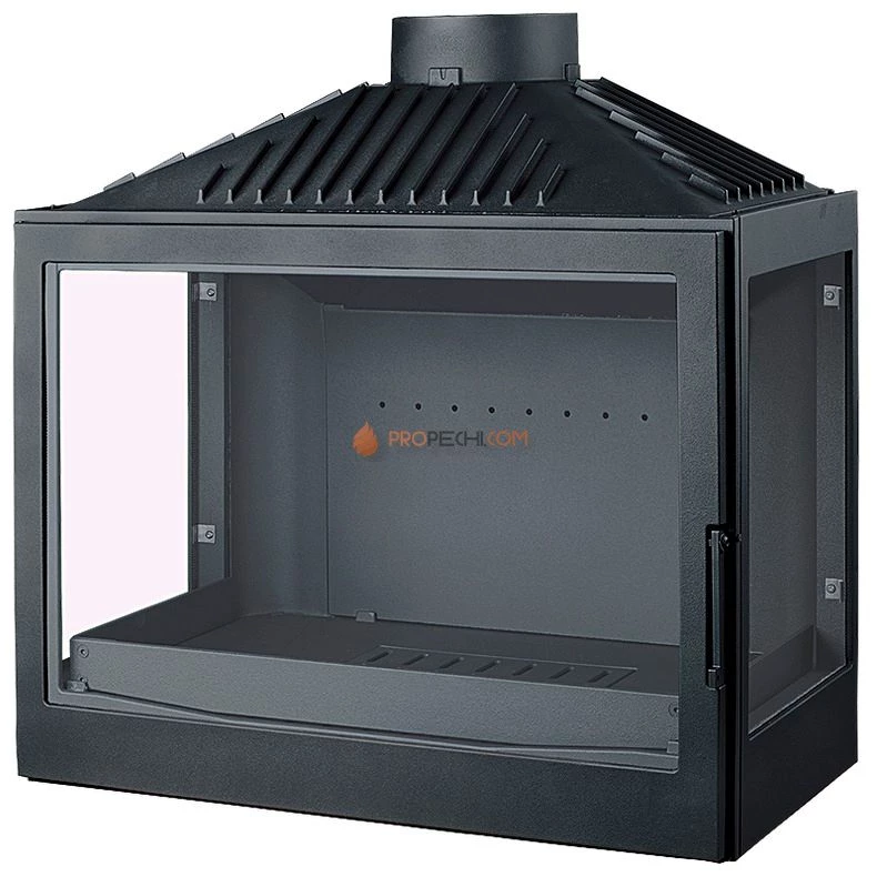 Каминная топка Liseo Castiron LCI 007 GFLR два боковых стекла