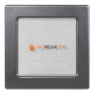 Вентиляционная решетка Kratki 17х17 графит