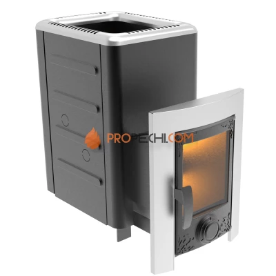 Банная печь Березка "Фаворит" 15 Каминная дверца