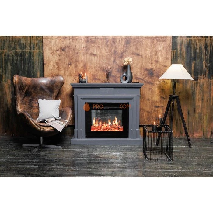 Каминокомплект Royal Flame Coventry Grey - Серый с Электрическим очагом Royal Flame Emerald 28