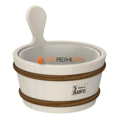 Кадушка SAWO деревянная 4л, с пластиковой вставкой, 340-A
