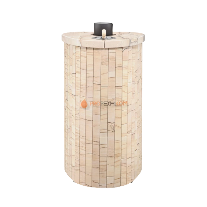 Дровяная печь для бани Ферингер Малютка До 18 м³ - Окаменевшее дерево наборный