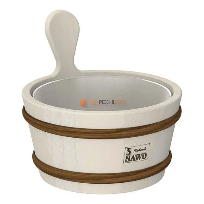 Кадушка SAWO деревянная 4л, с пластиковой вставкой, 340-A