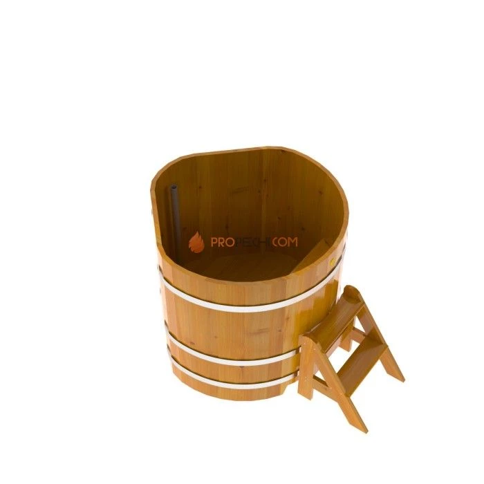 Купель BentWood угловая из натуральной лиственницы 1,03х1,03 Рустик