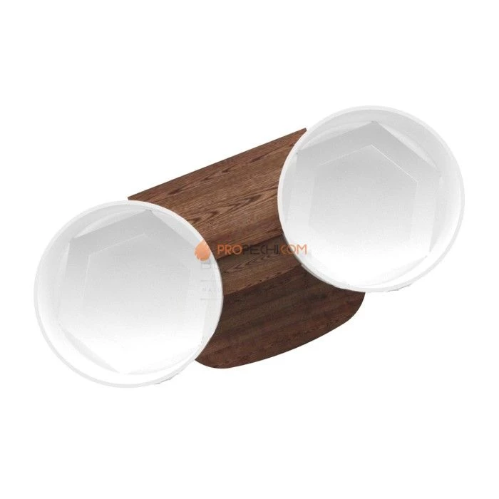 Подиум BentWood на 2 купели D 1,5 из мореной лиственницы